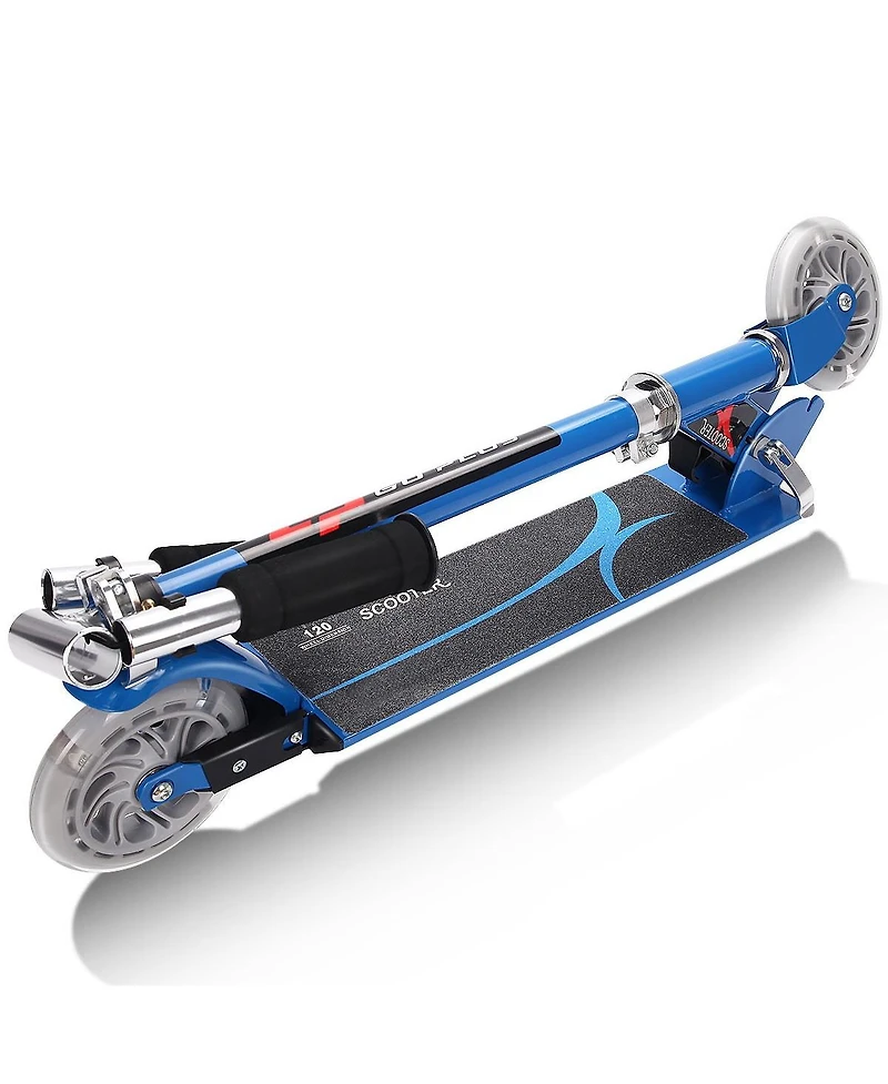 Sugift Folding Aluminum Kids Kick Scooter with Led Lights