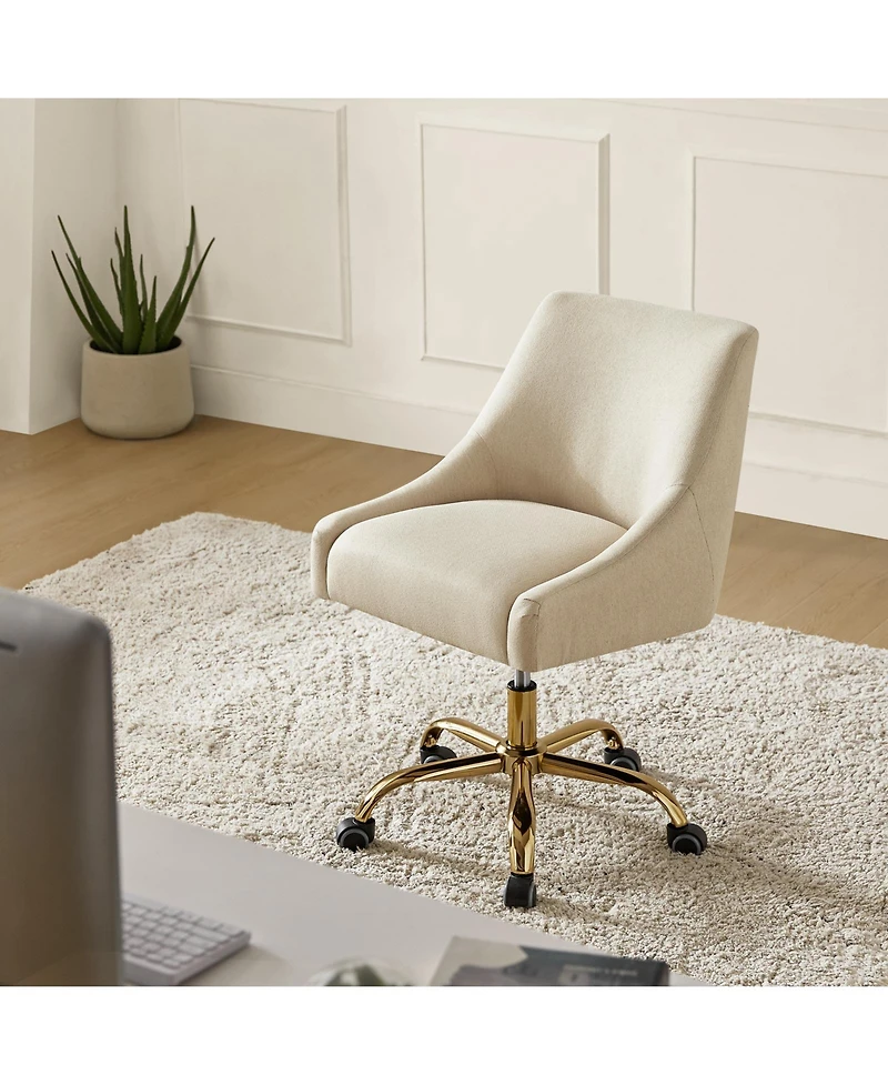 Hulala Home Modern Cute Desk Chair with Adjustable Swivel