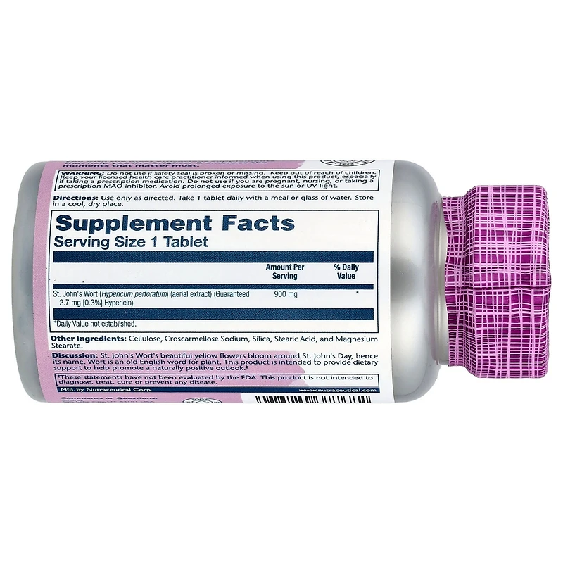 Solaray St. John's Wort Vital Extracts 900 mg - 60 Tablets