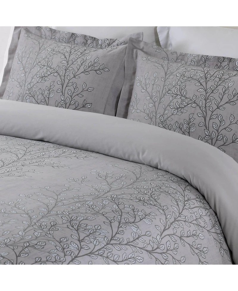Arboreal 100% Cotton Duvet Cover Set, Full/Queen