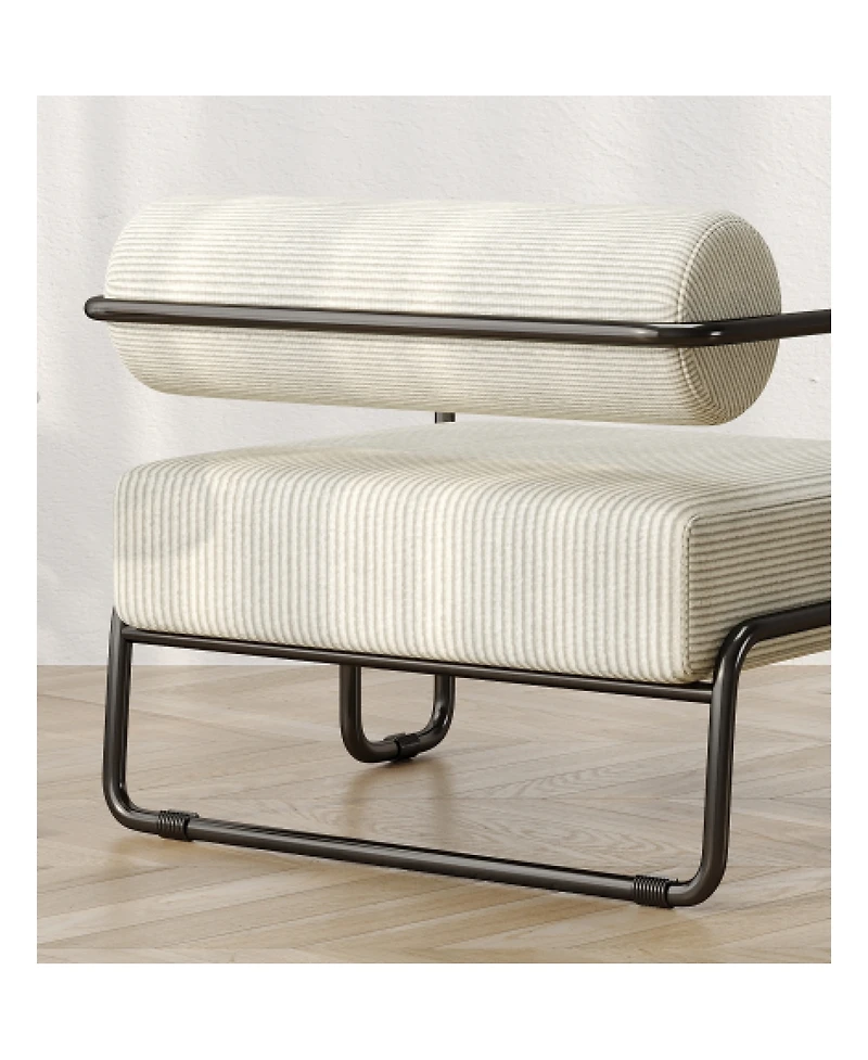 Simplie Fun Living Room Iron Sofa Chair, Lazy Individual Chair