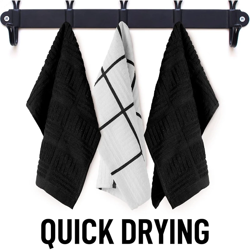 8 Pack Reusable Absorbent Cotton Kitchen Towels - 12 Inches