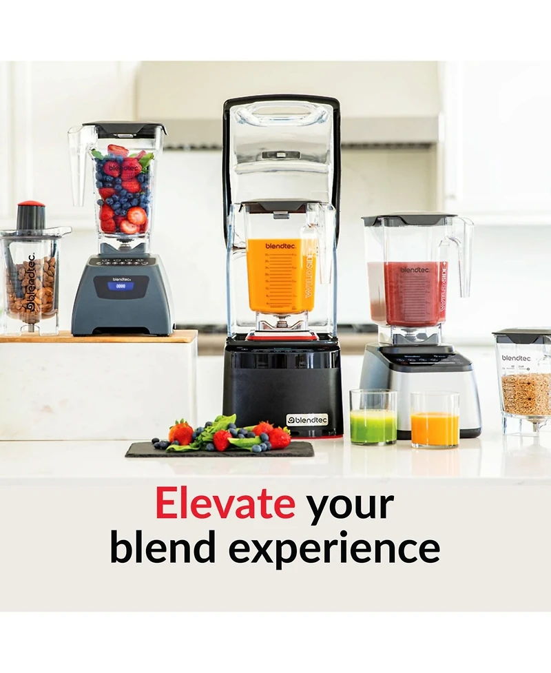 Blendtec Mini WildSide, Five Sided, Personalized Blender Jar Vented Latching Lid, Bpa-free, Clear, 46 oz