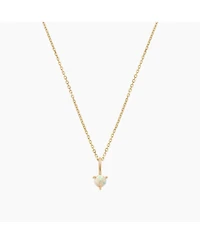 Sterling Silver 18k Gold Plated Izel Opal Pendant Necklace – Sun-Kissed Style, Delicate Statement