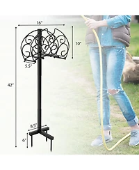 Inolait Detachable Freestanding Hose Holder for Outdoor Yard Garden Lawn