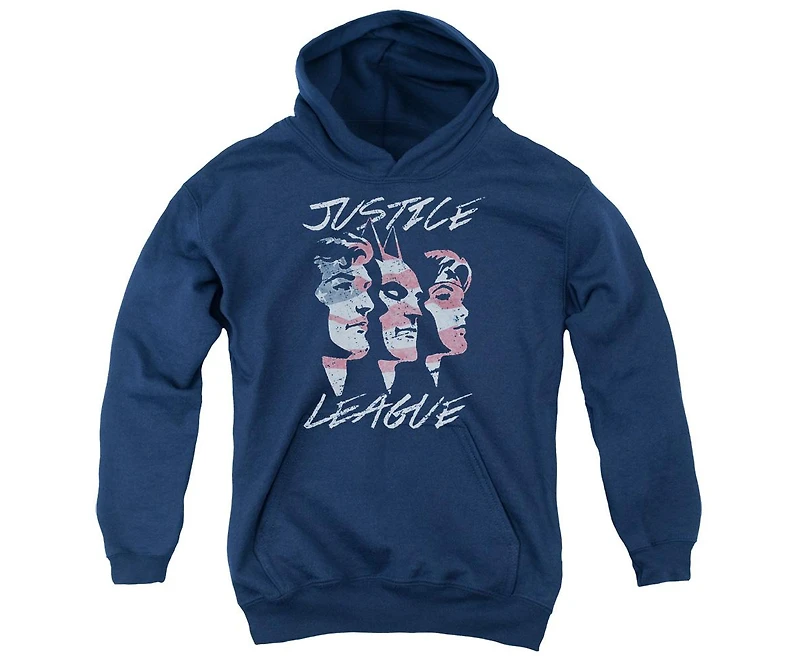 Justice League Boys of America Youth For Pull Over Hoodie / Hooded Sweatshirt