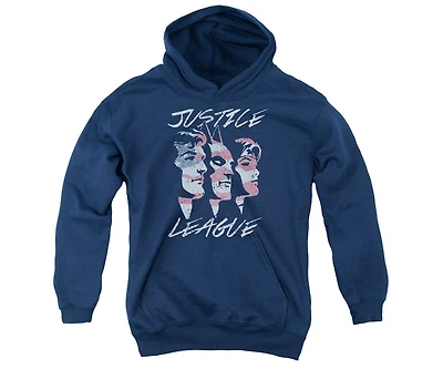 Justice League Boys of America Youth For Pull Over Hoodie / Hooded Sweatshirt