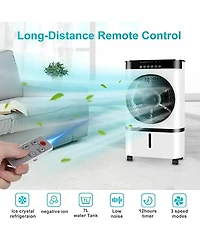 3-in-1 Air Cooler Portable Evaporative Air Cooler Fan & Humidifier with Remote Control