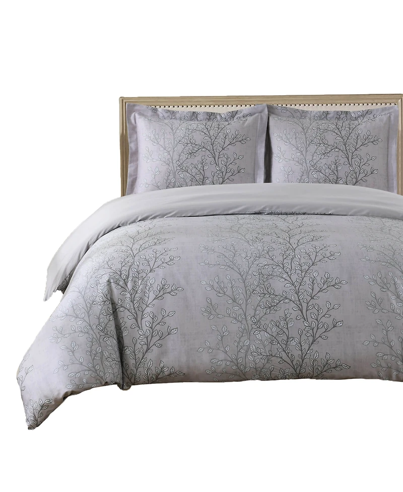 Egyptian Linens Arboreal 100% Cotton Duvet Cover Set, Twin/Twin Xl