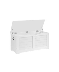 Slickblue Storage Chest, Trunk With 2 Safety Hinges, For Entryway, Bedroom