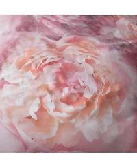 By Caprice Home 100% Cotton Rose Bloom Print Duvet Cover Set With Matching Pillow Cases Queen