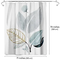 71x74 Botanical Shower Curtain - Forest Friends by Modern Tropical