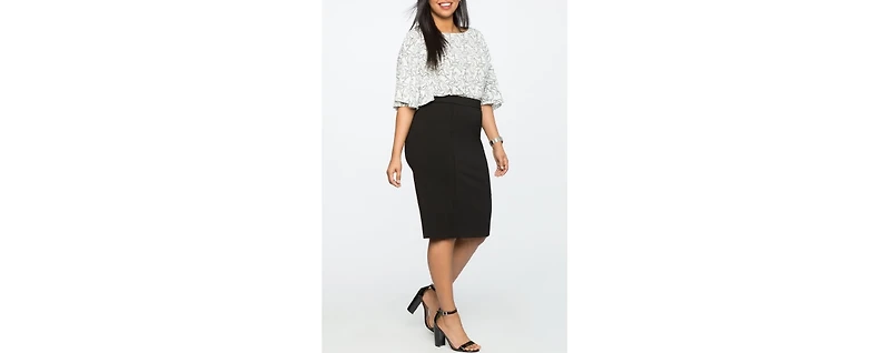 Eloquii Women's The Ultimate Stretch Pencil Skirt
