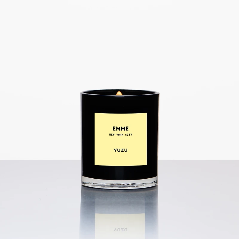 Emme nyc Natural Soy Yuzu Scented Candle Jar, 10 oz
