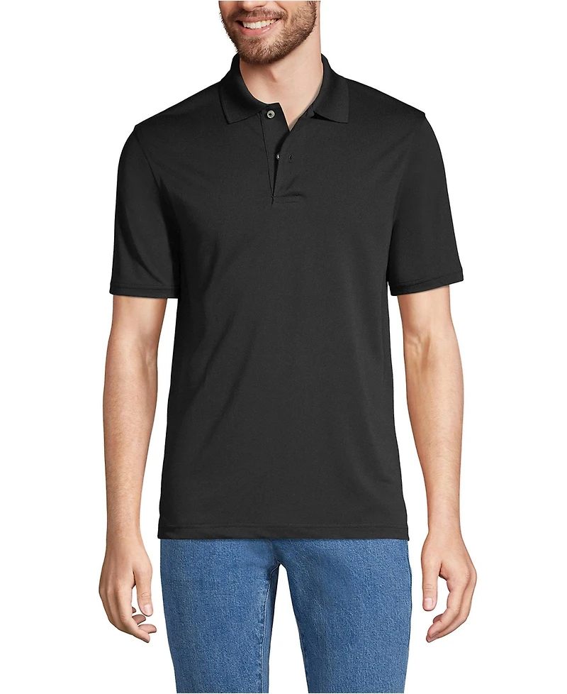 Lands' End Men's Short Sleeve Polyester Polo