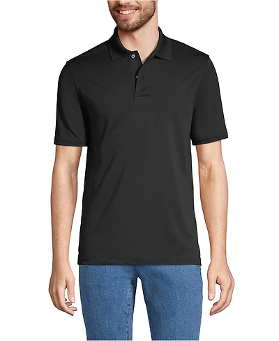 Lands' End Men's Short Sleeve Polyester Polo
