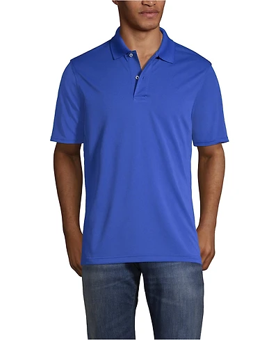 Lands' End Men's Short Sleeve Polyester Polo