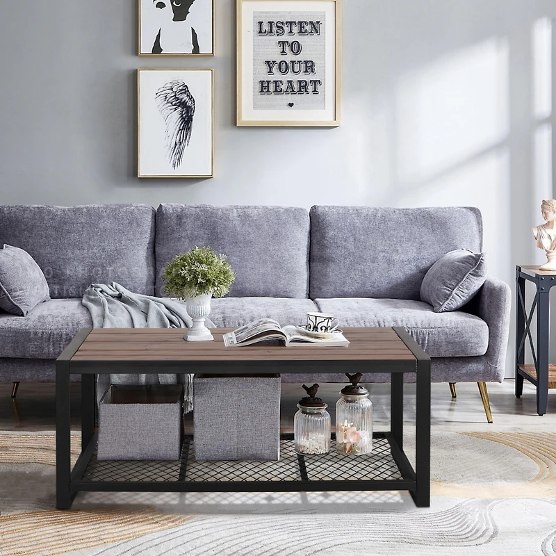 Streamdale Reclaimed Wood Console Coffee Table