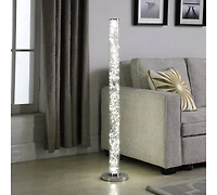 Streamdale 49" Exposed Rope Led Minari Clear Column Floor Lamp