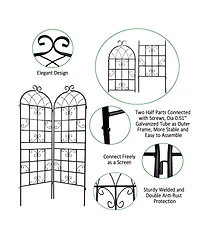 Streamdale Metal Garden Trellis 71" x 19.7" for Climbing Plants