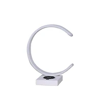 Streamdale 13.5" C-Shape Led with Usb Wireless Charger Port Table Lamp