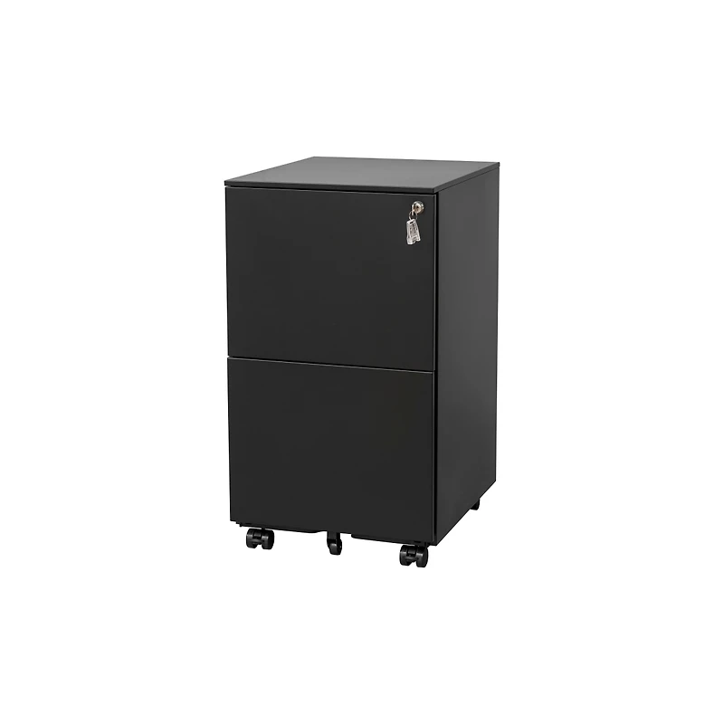 Simplie Fun Steel Mobile File Cabinet with Lock & Anti-tilt Wheels