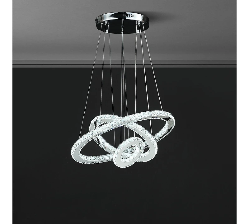 Streamdale Adjustable Eira Small Crystal Led Chandelier