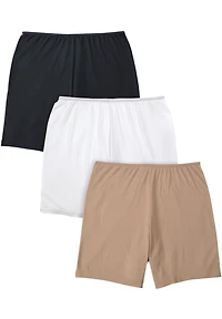 Comfort Choice Women's Stretch Cotton Boxer 3-Pack