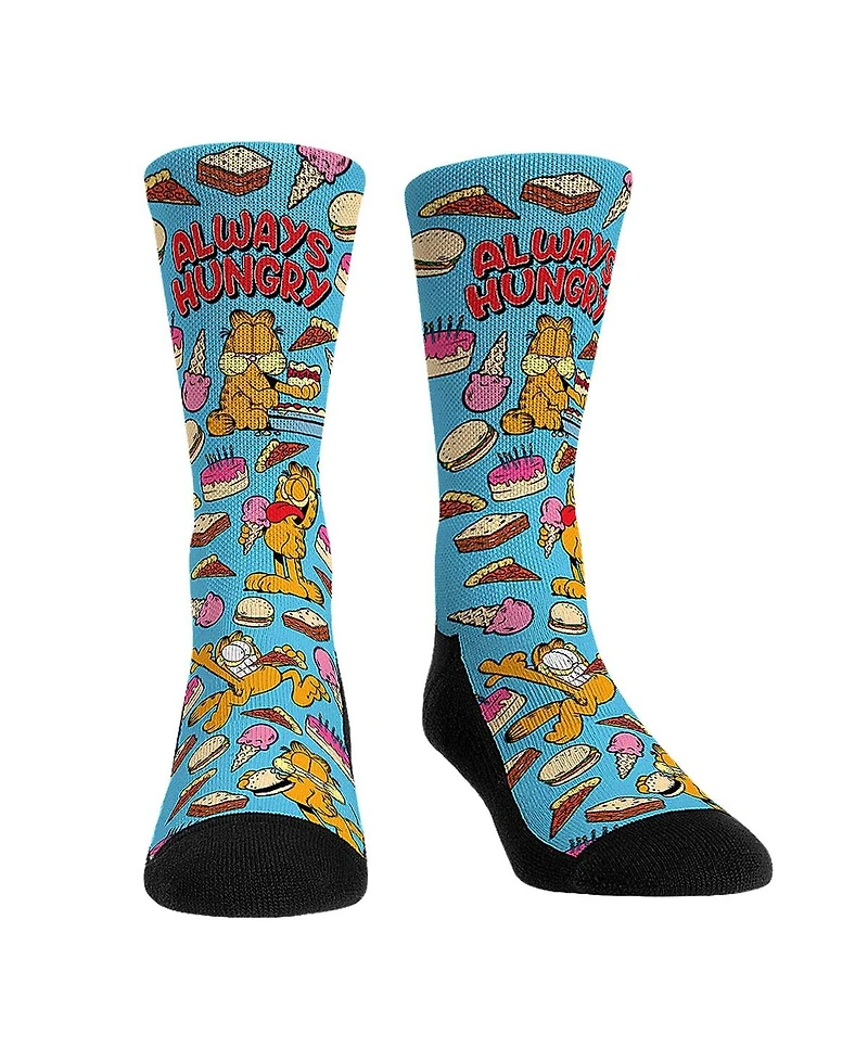 Rock 'Em Men's and Women's Socks Garfield Always Hungry Crew Socks