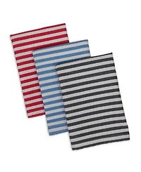 Design Imports Heavy Duty Kitchen Cleaning Collection, Long-Lasting Quality, Cotton Dishcloth Set, 13x13", Stripe, 6 Piece