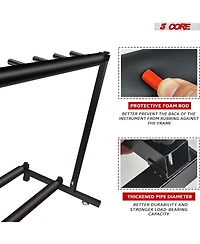 5 Core Guitar Rack Stand • 7 Multi Guitars Holder Storage Stands for Acoustic Electric and Bass Soporte Para Guitarra - GRack 7N1