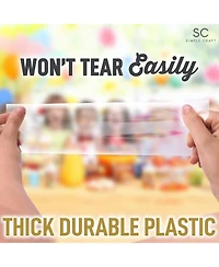 Zulay Kitchen 3 x Inches Clear Cellophane Candy Bags With Ties
