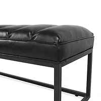 Metal Base Upholstered Bench For Bedroom For Entryway