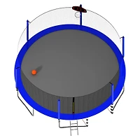 Streamdale 16FT Trampoline w/ Basketball, Ladder, Enclosure & Soccer Goal