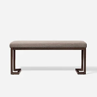 Streamdale Furniture Pelican Bench - Tungsten Gray