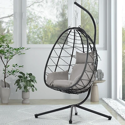 Streamdale Egg Chair with Stand for Indoor and Outdoor Use
