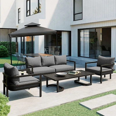 Streamdale Outdoor Steel Sofa Set, Waterproof and Anti-uv