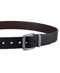Levi's Men's Logo Buckle Stretch Reversible Leather Belt