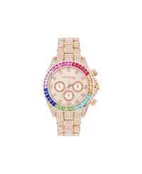 Ed Hardy Women's Quartz Shiny Rose Gold-Tone Alloy Watch 40mm