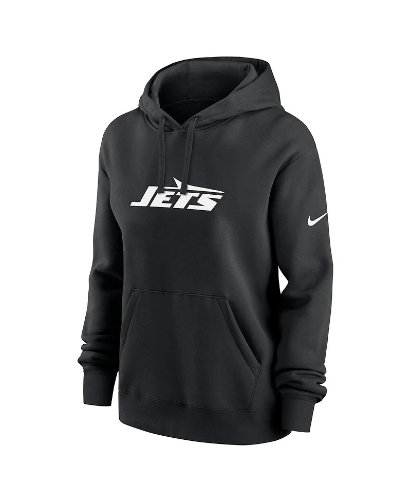 Nike Women's Black New York Jets Club Fleece Pullover Hoodie