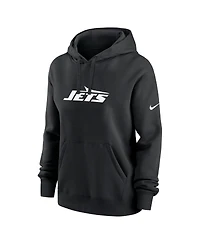 Nike Women's Black New York Jets Club Fleece Pullover Hoodie