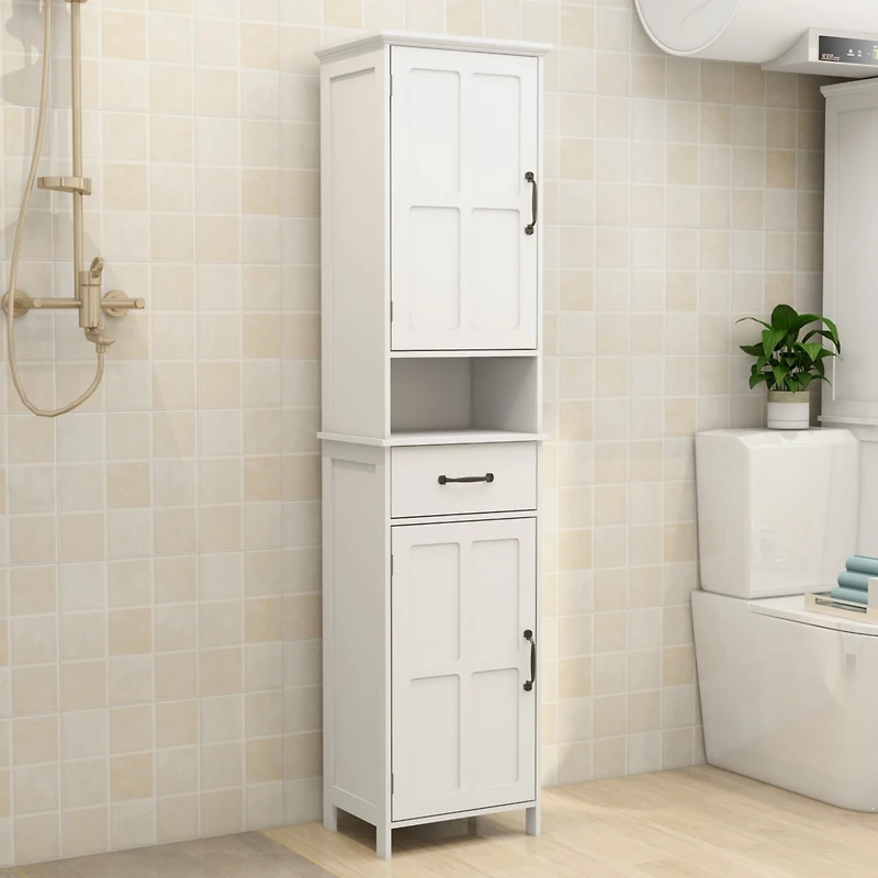 Streamdale Double Door Narrow Height Slim Floor Standing Cabinet