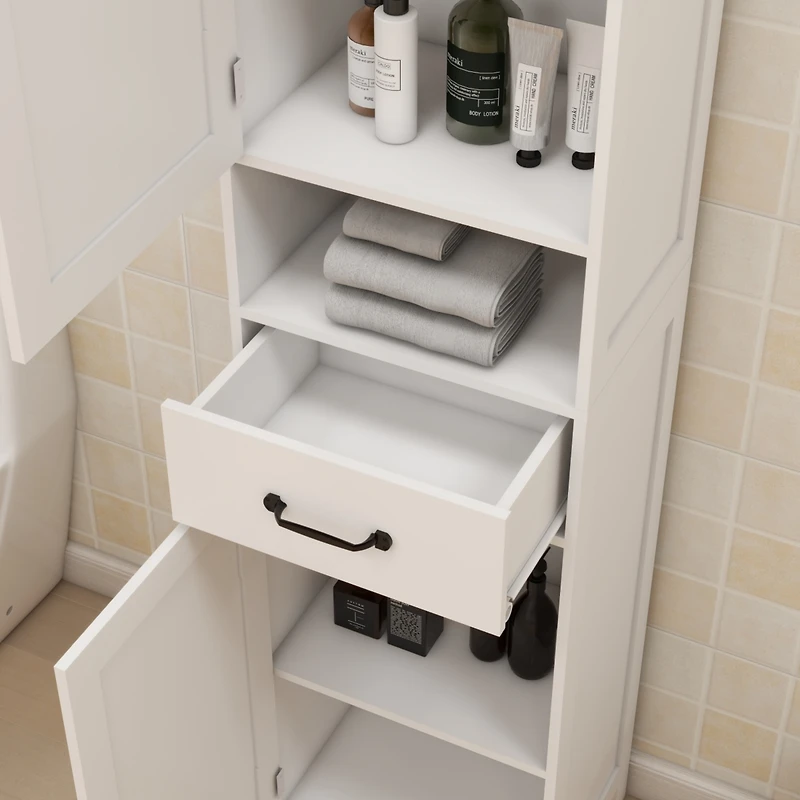 Streamdale Double Door Narrow Height Slim Floor Standing Cabinet