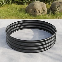 Streamdale 47.24x11.4" Tall Round Metal Garden Bed for Vegetables and Flowers