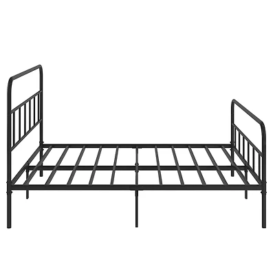 Simplie Fun Metal Platform Bed Frame With Headboard, Sturdy Metal Frame, No Box Spring Needed(Queen)