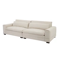 Streamdale Furniture Modern Beige Upholstered Sofa for Multiple Spaces