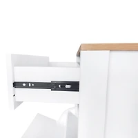 Modern Black Shoe Cabinet with 4 Flip Drawers