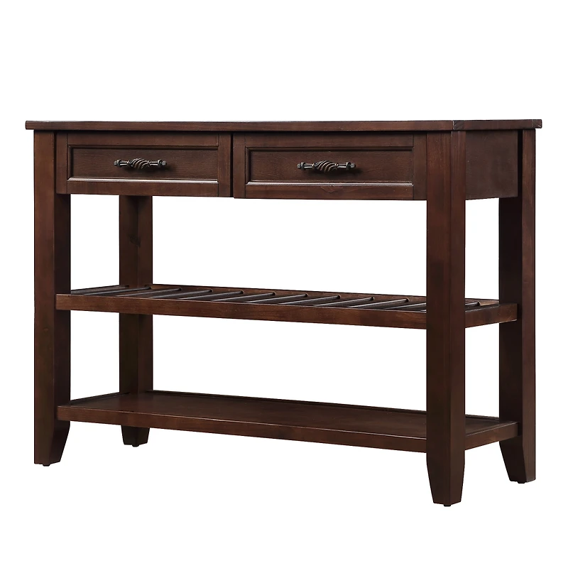 Streamdale Furniture Mid-Century Style Solid Wood Console Sofa Table