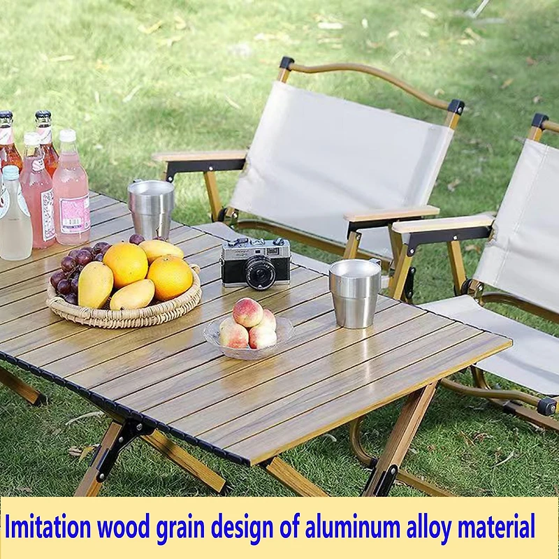 Streamdale Portable Rollable Aluminum Table Top with X-Frame