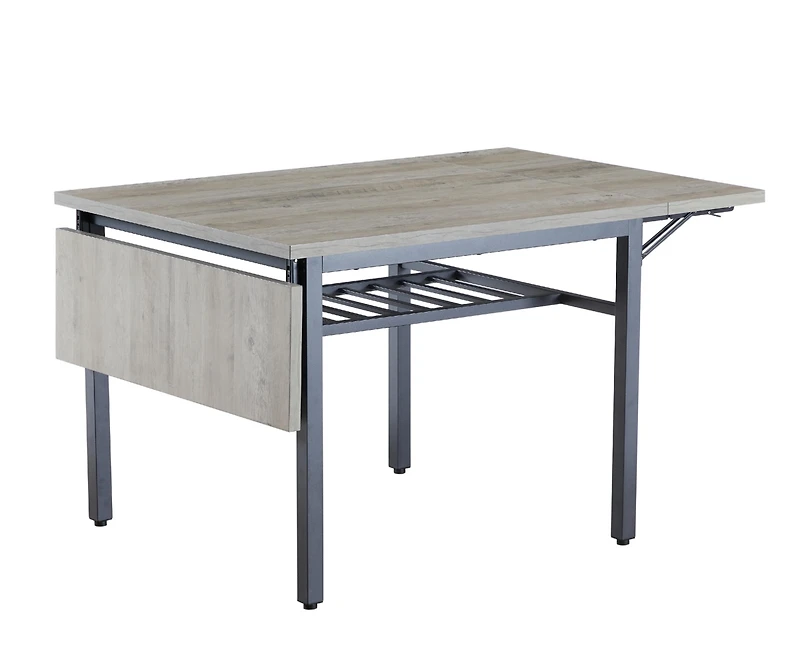 Streamdale Folding Dining Table, 1.2" Thick, Grey, 63.2" L X 35.5" W X 30.5" H